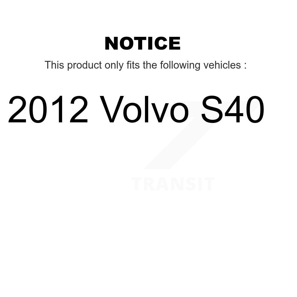 [Avant + Arrière] Kit de plaquette (semi-métallique) de frein pour 2012 Volvo S40 KPF-100110