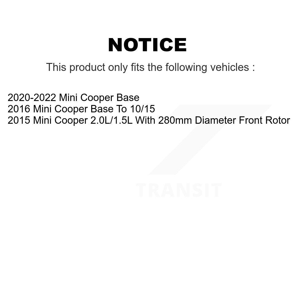 [Avant + Arrière] Kit de plaquette (semi-métallique) de frein pour Mini Cooper KPF-100115