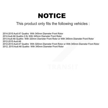 [Avant + Arrière] Kit de plaquette (semi-métallique) de frein pour Audi A6 Quattro A7 KPF-100118