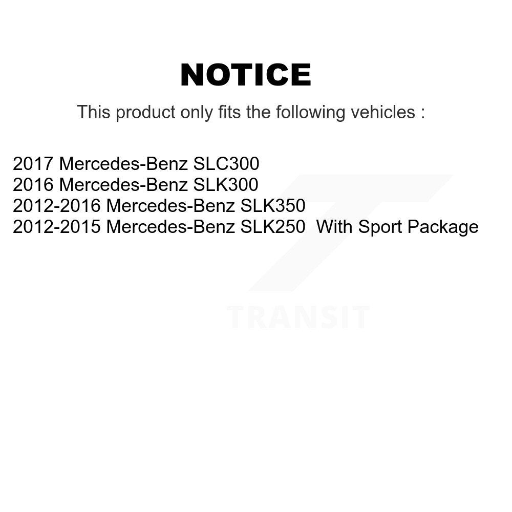 [Avant + Arrière] Kit de plaquette (semi-métallique) de frein pour Mercedes-Benz SLK250 SLK350 SLK300 SLC300 KPF-100133