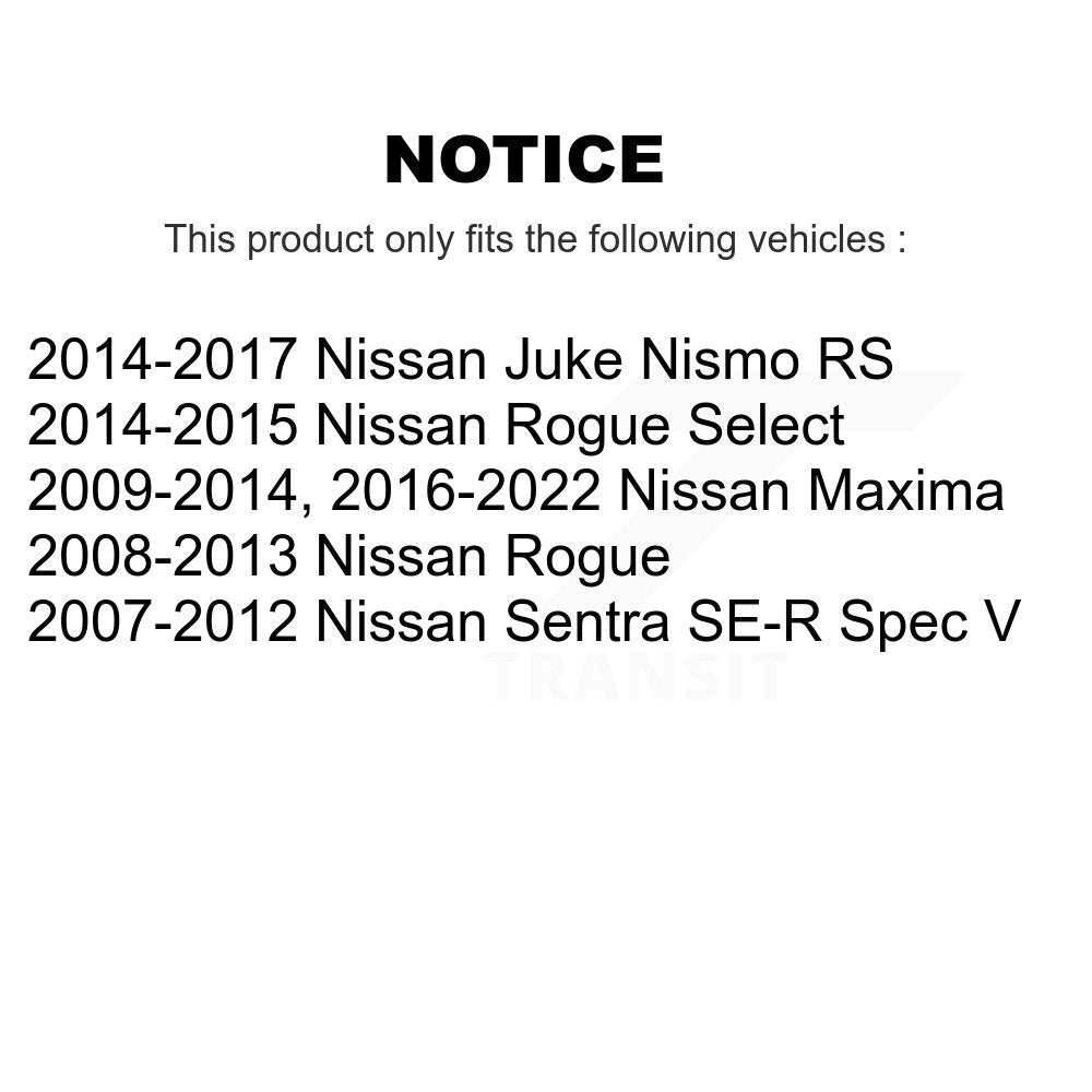 [Avant + Arrière] Kit de plaquette (semi-métallique) de frein pour Nissan Rogue Maxima Sentra Select Juke KPF-100146