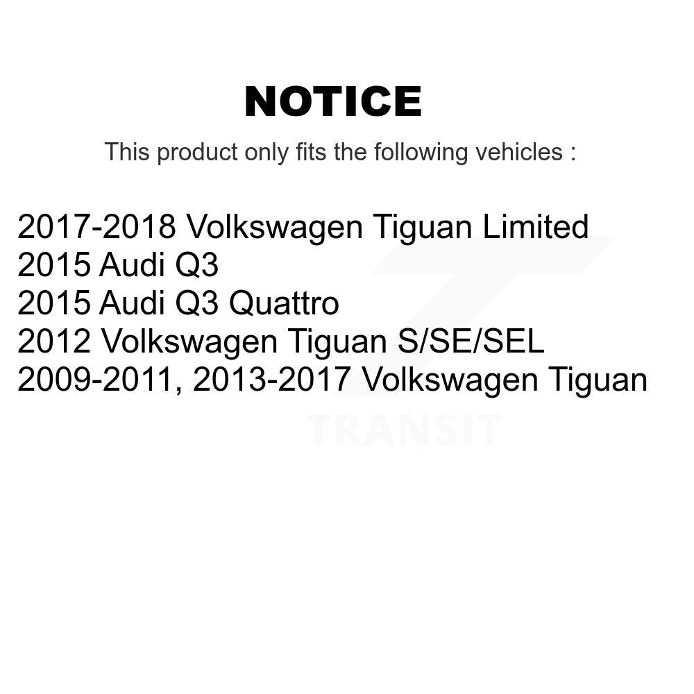 [Avant + Arrière] Kit de plaquette (semi-métallique) de frein pour Volkswagen Tiguan Audi Q3 Limited Quattro KPF-100147