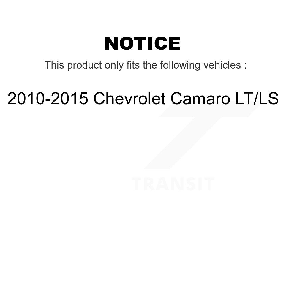 [Avant + Arrière] Kit de plaquette (semi-métallique) de frein pour 2010-2015 Chevrolet Camaro LT LS KPF-100159