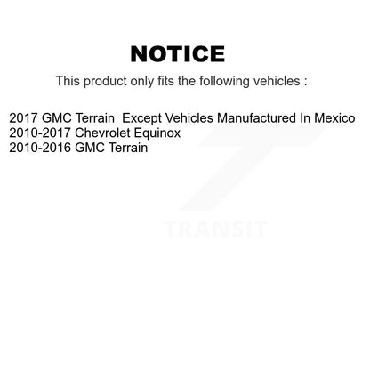 [Avant + Arrière] Kit de plaquette (semi-métallique) de frein pour 2010-2017 Chevrolet Equinox GMC Terrain KPF-100178