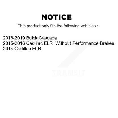 [Avant + Arrière] Kit de plaquette (semi-métallique) de frein pour Buick Cascada Cadillac ELR KPF-100180