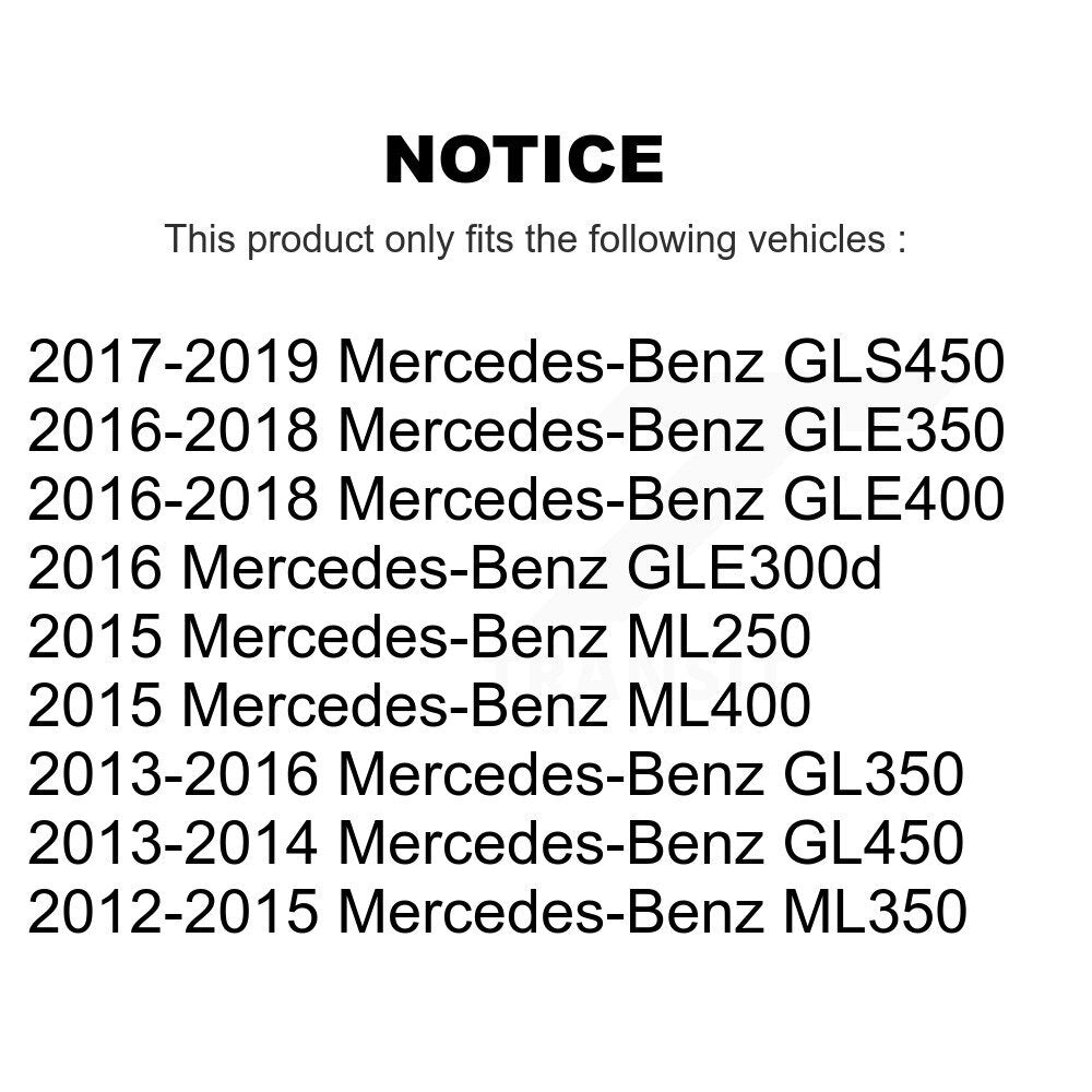 [Avant + Arrière] Kit de plaquette (semi-métallique) de frein pour Mercedes-Benz ML350 GLE350 GLS450 GL450 GL350 ML400 GLE400 ML250 GLE300d KPF-100193