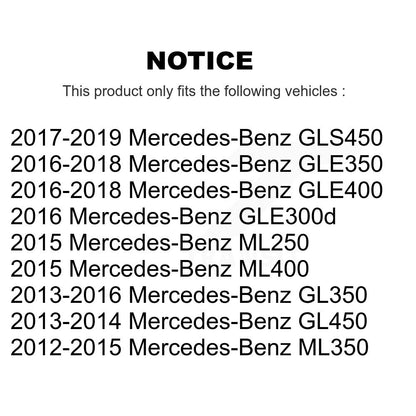 [Avant + Arrière] Kit de plaquette (semi-métallique) de frein pour Mercedes-Benz ML350 GLE350 GLS450 GL450 GL350 ML400 GLE400 ML250 GLE300d KPF-100193