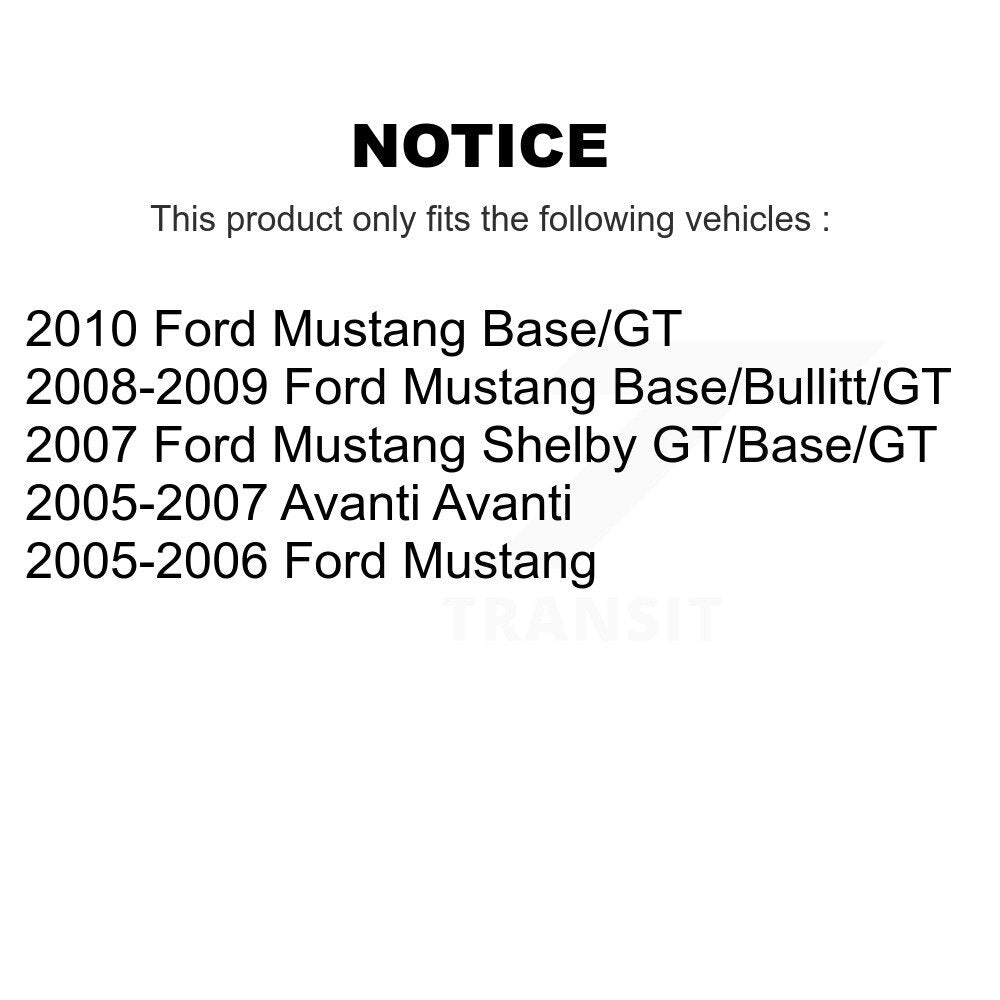 [Avant + Arrière] Kit de plaquette (semi-métallique) de frein pour Ford Mustang Avanti KPF-100194