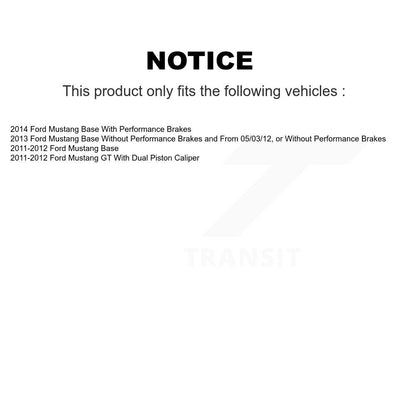 [Avant + Arrière] Kit de plaquette (semi-métallique) de frein pour Ford Mustang KPF-100195