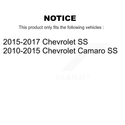 [Avant + Arrière] Kit de plaquette (semi-métallique) de frein pour Chevrolet Camaro SS KPF-100196