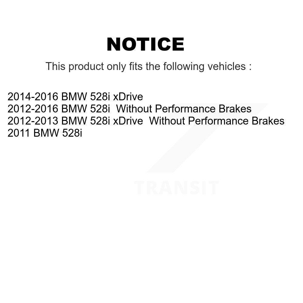 [Avant + Arrière] Kit de plaquette (semi-métallique) de frein pour BMW 528i xDrive KPF-100200