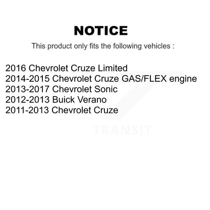 [Avant + Arrière] Kit de plaquette (semi-métallique) de frein pour Chevrolet Cruze Buick Sonic Encore Trax Verano Limited Volt Orlando KPF-100214
