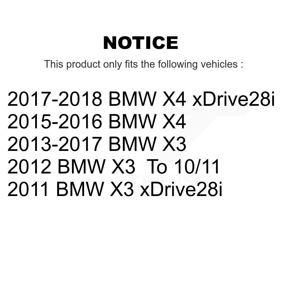 [Avant + Arrière] Kit de plaquette (semi-métallique) de frein pour BMW X3 X4 KPF-100224