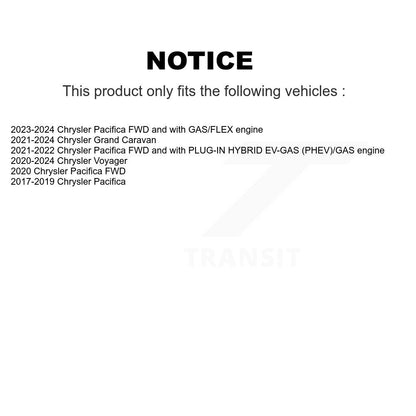 [Avant + Arrière] Kit de plaquette (semi-métallique) de frein pour Chrysler Pacifica Voyager Grand Caravan KPF-100233