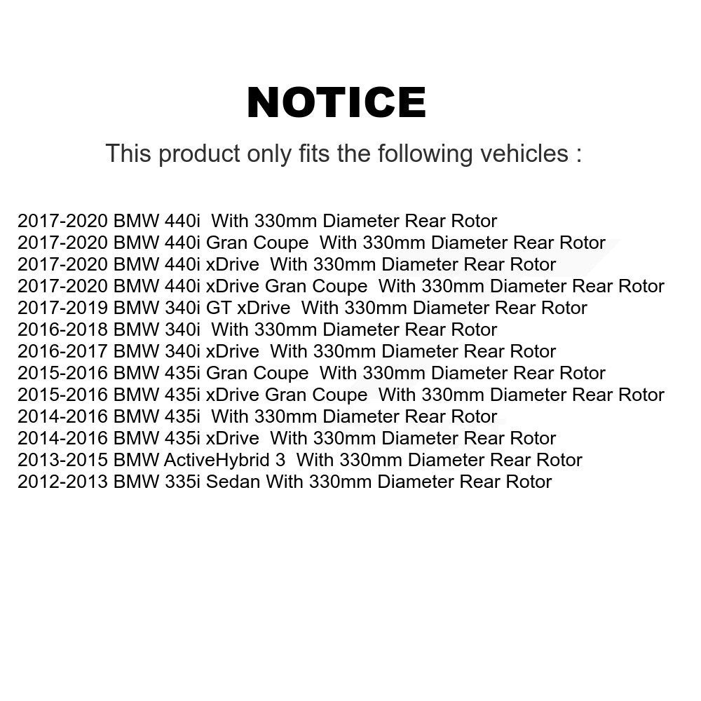 [Avant + Arrière] Kit de plaquette (semi-métallique) de frein pour BMW 335i 340i 440i xDrive Gran Coupe 435i ActiveHybrid 3 GT KPF-100234