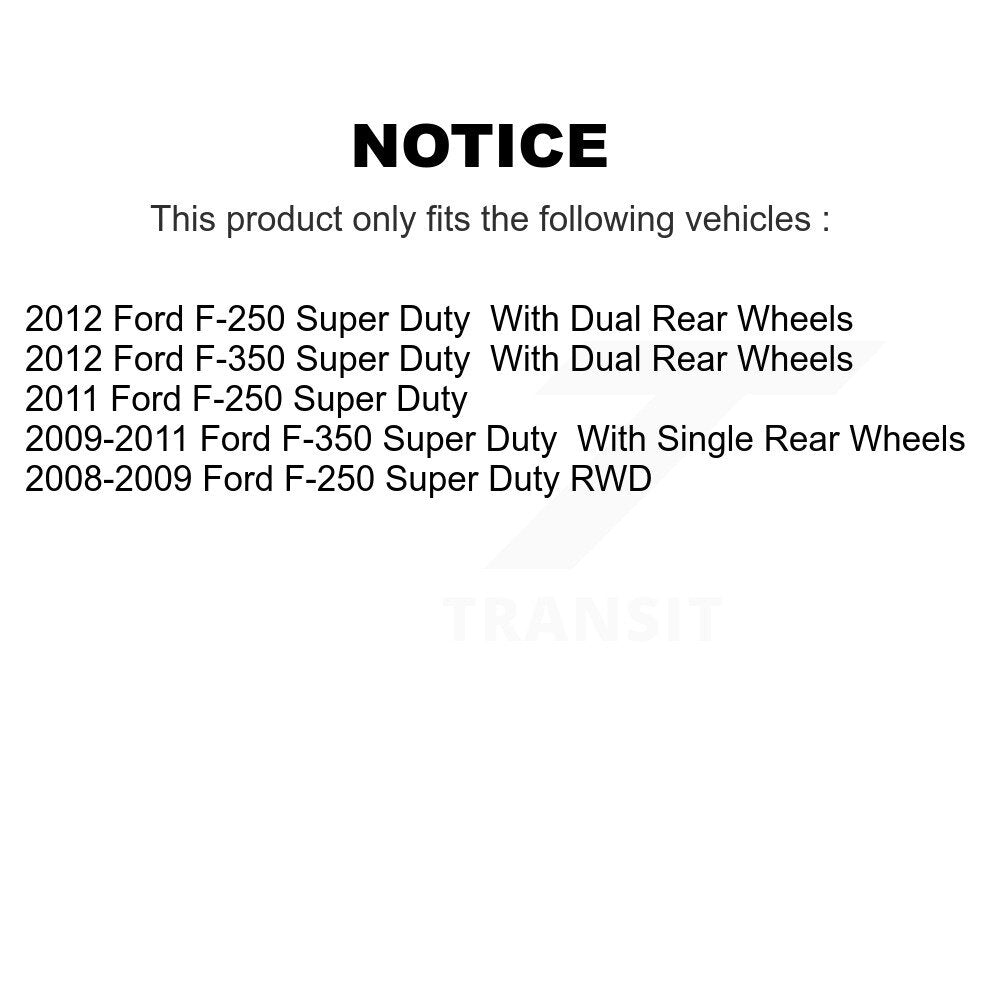[Avant + Arrière] Kit de plaquette (semi-métallique) de frein pour Ford F-250 Super Duty F-350 F-450 KPF-100245