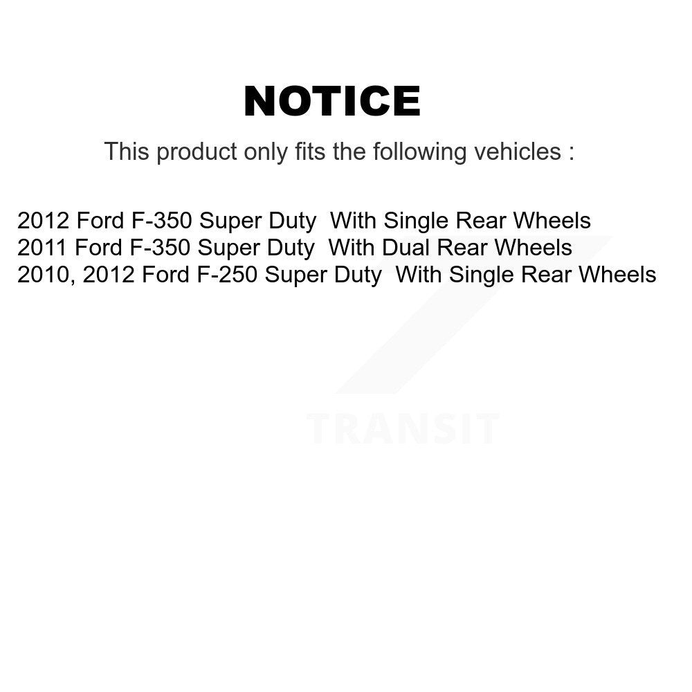[Avant + Arrière] Kit de plaquette (semi-métallique) de frein pour Ford F-250 Super Duty F-350 KPF-100246