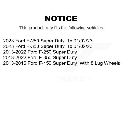 [Avant + Arrière] Kit de plaquette (semi-métallique) de frein pour Ford F-250 Super Duty F-350 F-450 KPF-100256
