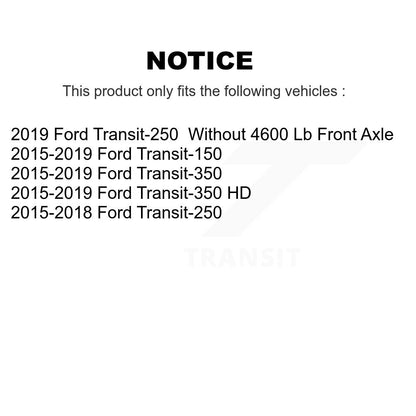 [Avant + Arrière] Kit de plaquette (semi-métallique) de frein pour Ford Transit-250 Transit-350 Transit-150 HD KPF-100273