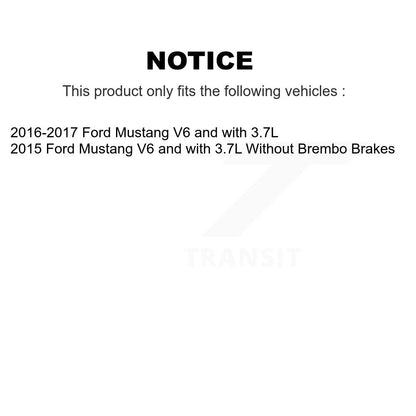 [Avant + Arrière] Kit de plaquette (semi-métallique) de frein pour Ford Mustang KPF-100274