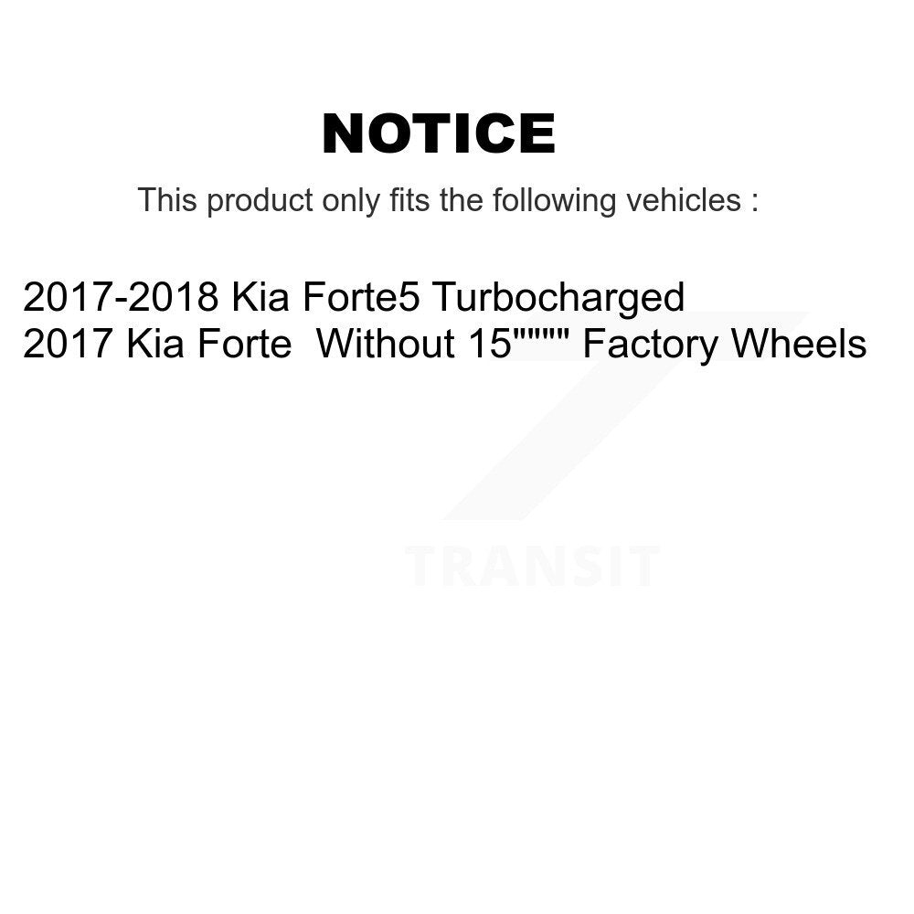 [Avant + Arrière] Kit de plaquette (semi-métallique) de frein pour Kia Forte Forte5 SX KPF-100279