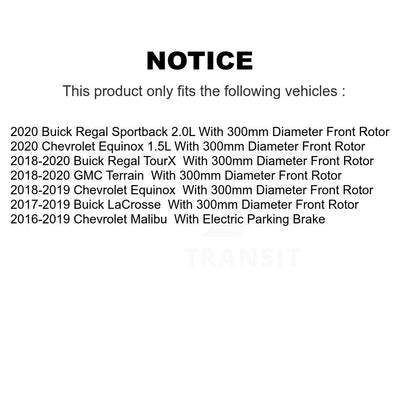 [Avant + Arrière] Kit de plaquette (semi-métallique) de frein pour Chevrolet Equinox Malibu GMC Terrain Buick LaCrosse Regal TourX Sportback KPF-100290