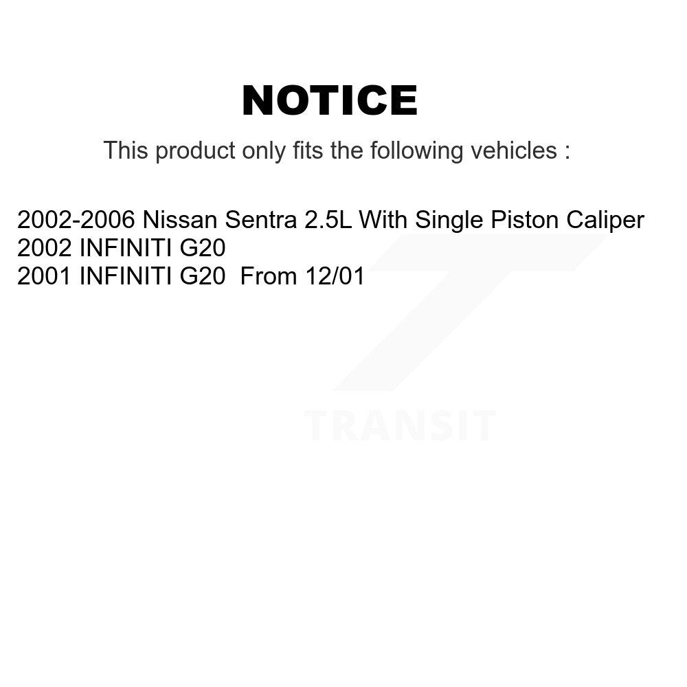 [Avant + Arrière] Kit de plaquette (semi-métallique) de frein pour Nissan Sentra Infiniti G20 INFINITI KPF-100320