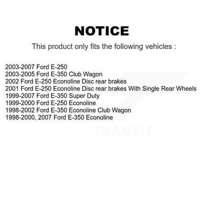 [Avant + Arrière] Kit de plaquette (semi-métallique) de frein pour Ford E-350 Super Duty E-250 Econoline Club Wagon KPF-100324