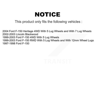 [Avant + Arrière] Kit de plaquette (semi-métallique) de frein pour Ford F-150 Heritage Lincoln Blackwood KPF-100325