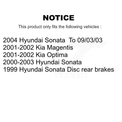 [Avant + Arrière] Kit de plaquette (semi-métallique) de frein pour Hyundai Sonata Kia Optima Magentis KPF-100334