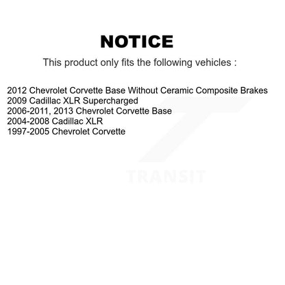 [Avant + Arrière] Kit de plaquette (semi-métallique) de frein pour Chevrolet Corvette Cadillac XLR KPF-100343