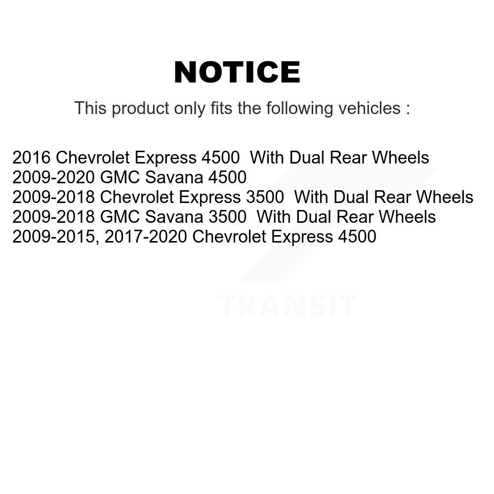 [Avant + Arrière] Kit de plaquette (semi-métallique) de frein pour Chevrolet Express 3500 GMC Savana 4500 KPF-100349