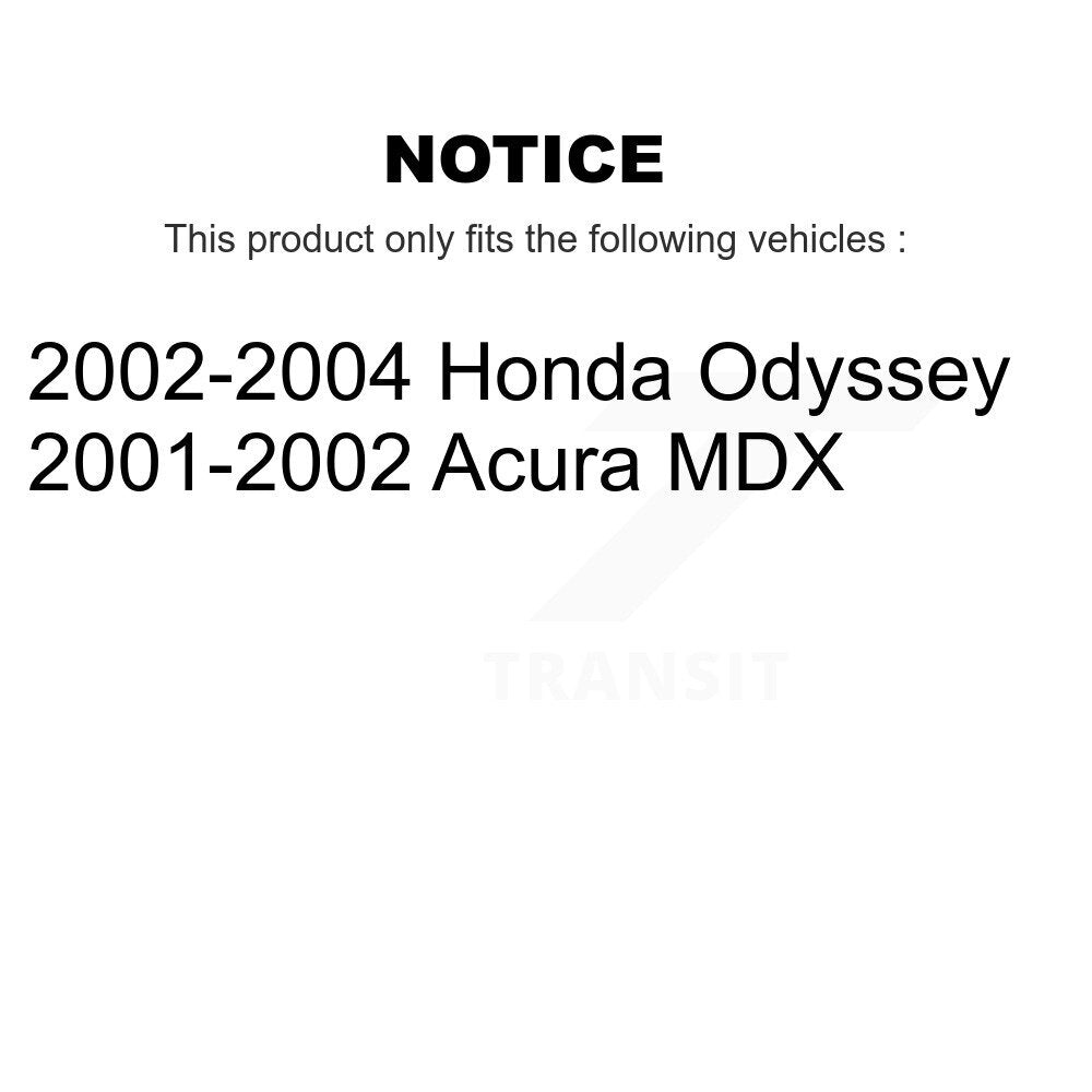 [Avant + Arrière] Kit de plaquette (semi-métallique) de frein pour Honda Odyssey Acura MDX KPF-100362