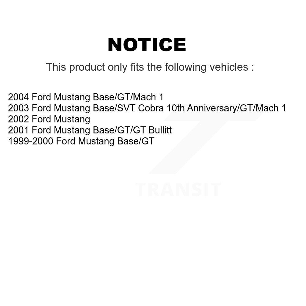 [Avant + Arrière] Kit de plaquette (semi-métallique) de frein pour Ford Mustang KPF-100365