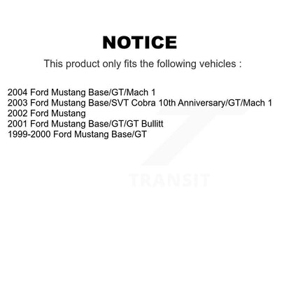 [Avant + Arrière] Kit de plaquette (semi-métallique) de frein pour Ford Mustang KPF-100365