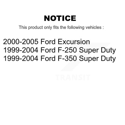 [Avant + Arrière] Kit de plaquette (semi-métallique) de frein pour Ford F-250 Super Duty F-350 Excursion KPF-100373