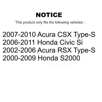 [Avant + Arrière] Kit de plaquette (semi-métallique) de frein pour Honda Civic Acura RSX S2000 CSX KPF-100374