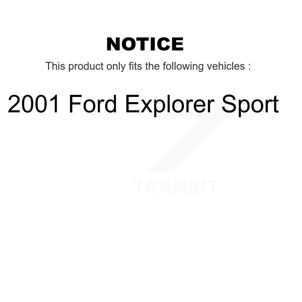 [Avant + Arrière] Kit de plaquette (semi-métallique) de frein pour 2001 Ford Explorer Sport KPF-100375
