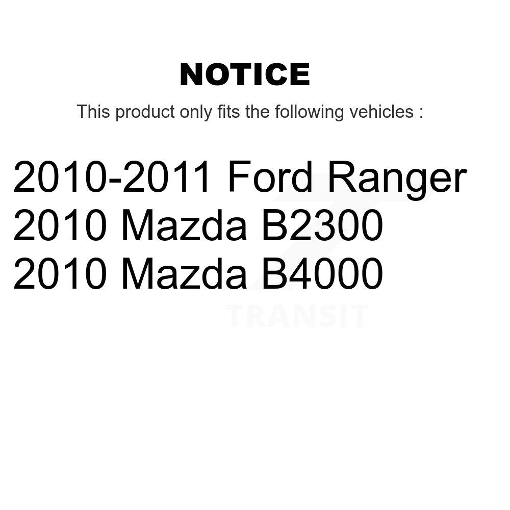 [Avant + Arrière] Kit de plaquette (semi-métallique) de frein pour Ford Ranger Mazda B2300 B4000 KPF-100377