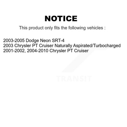 [Avant + Arrière] Kit de plaquette (semi-métallique) de frein pour Chrysler PT Cruiser Dodge Neon KPF-100382