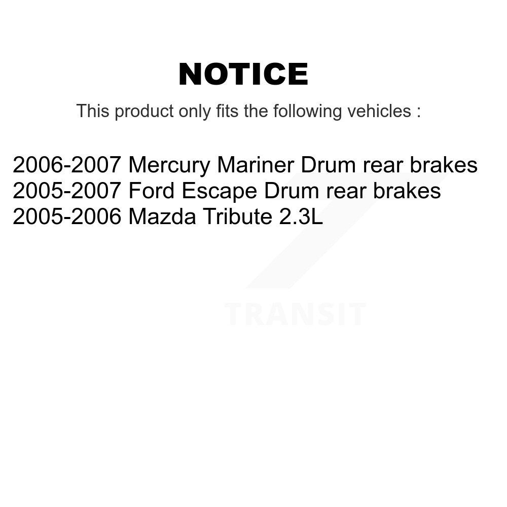 [Avant + Arrière] Kit de plaquette (semi-métallique) de frein pour Ford Escape Mazda Tribute Mercury Mariner KPF-100383