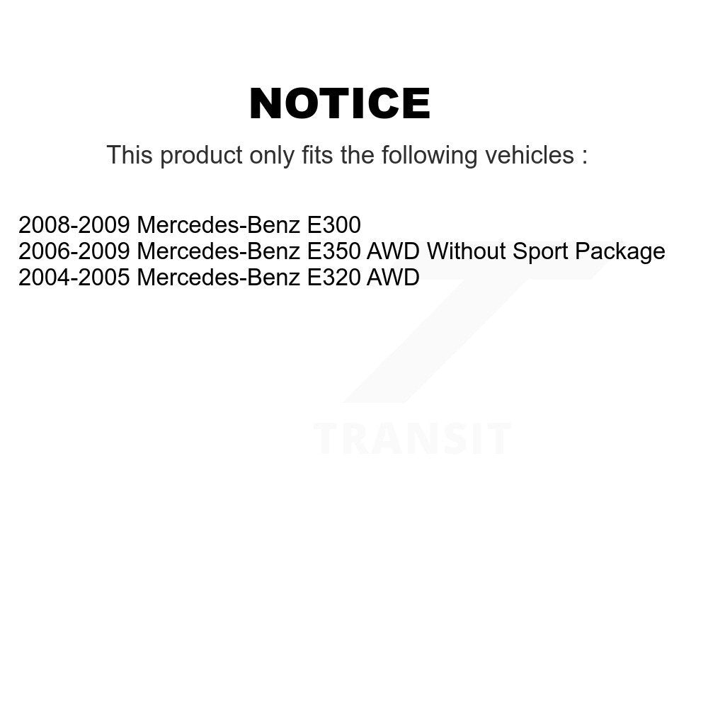 [Avant + Arrière] Kit de plaquette (semi-métallique) de frein pour Mercedes-Benz E350 E320 E300 KPF-100389