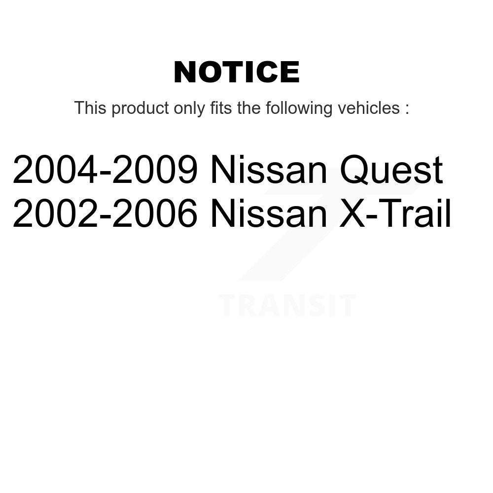 [Avant + Arrière] Kit de plaquette (semi-métallique) de frein pour Nissan Quest X-Trail KPF-100392