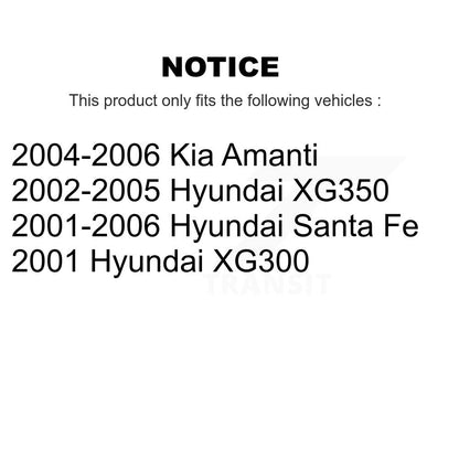 [Avant + Arrière] Kit de plaquette (semi-métallique) de frein pour Hyundai Santa Fe XG350 Kia Amanti XG300 KPF-100396