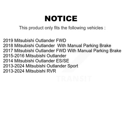 [Avant + Arrière] Kit de plaquette (semi-métallique) de frein pour Mitsubishi Outlander Sport RVR KPF-100399