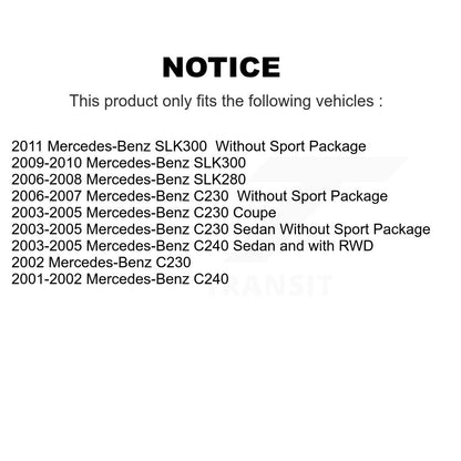 [Avant + Arrière] Kit de plaquette (semi-métallique) de frein pour Mercedes-Benz C230 C240 SLK280 SLK300 KPF-100403