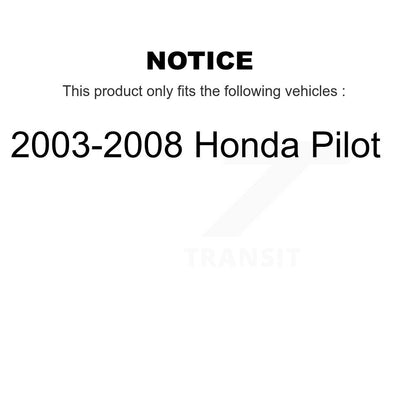 [Avant + Arrière] Kit de plaquette (semi-métallique) de frein pour 2003-2008 Honda Pilot KPF-100424