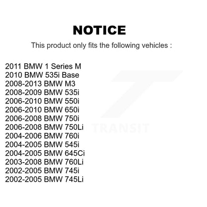 [Avant + Arrière] Kit de plaquette (semi-métallique) de frein pour BMW 750Li M3 650i 535i 745Li 550i 750i 745i 645Ci 545i 760Li 1 Series M 760i KPF-100429