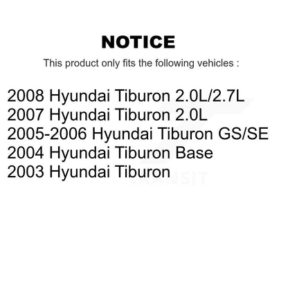 [Avant + Arrière] Kit de plaquette (semi-métallique) de frein pour Hyundai Tiburon KPF-100432