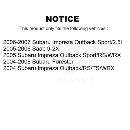 [Avant + Arrière] Kit de plaquette (semi-métallique) de frein pour Subaru Forester Impreza Saab 9-2X KPF-100434